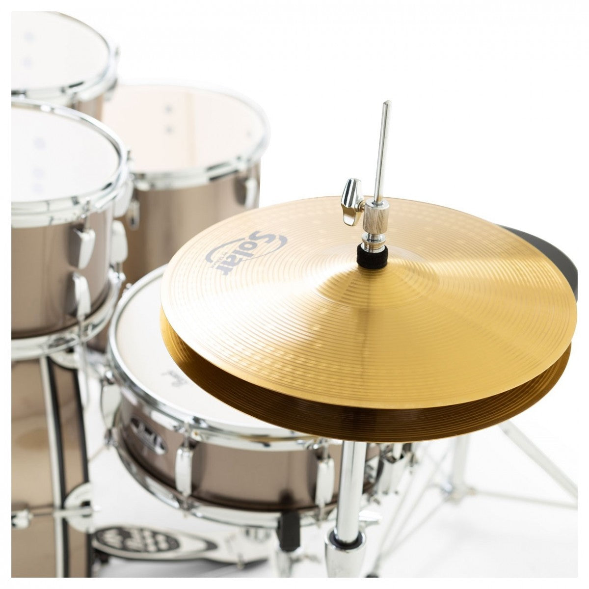 Pearl Roadshow 5pc Drum Kit w/Sabian Cymbals Bronze Metallic